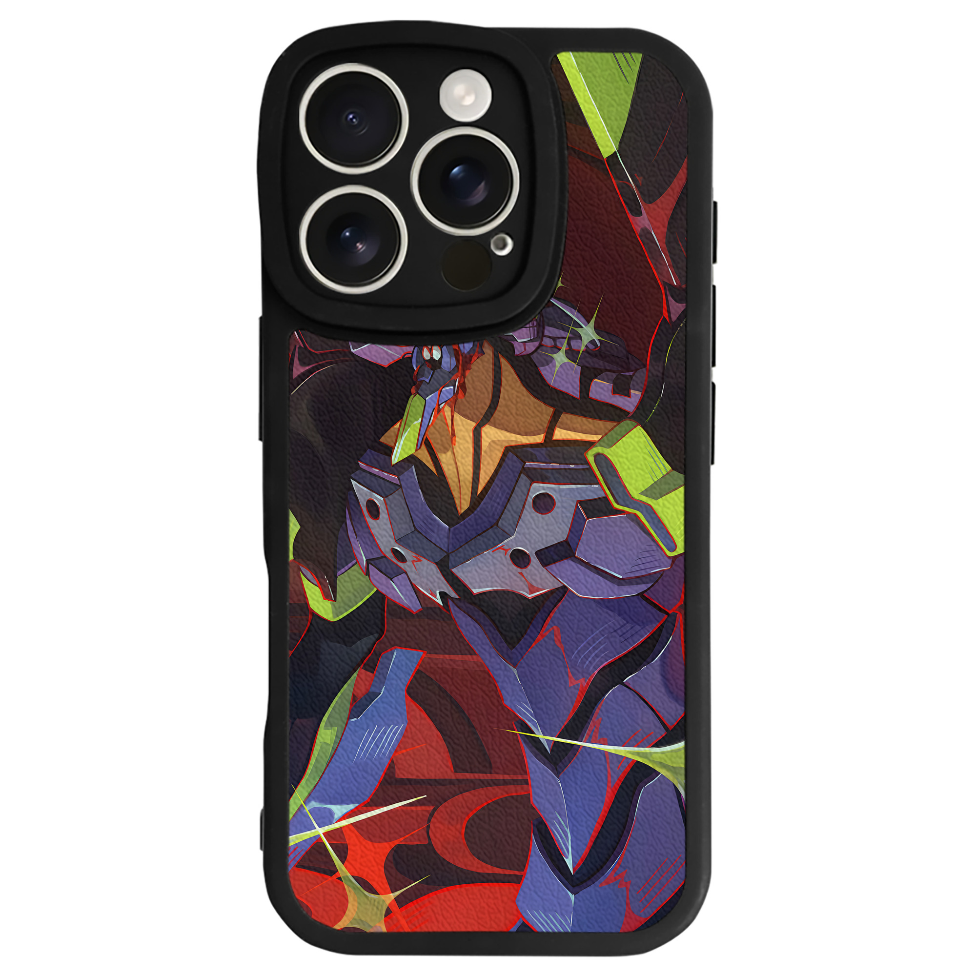 （画像用） EVA 新世紀エヴァンゲリオン 【iPhone 16シリーズ対応】シリコンスマホケース（レザー調） 材質：シリコン